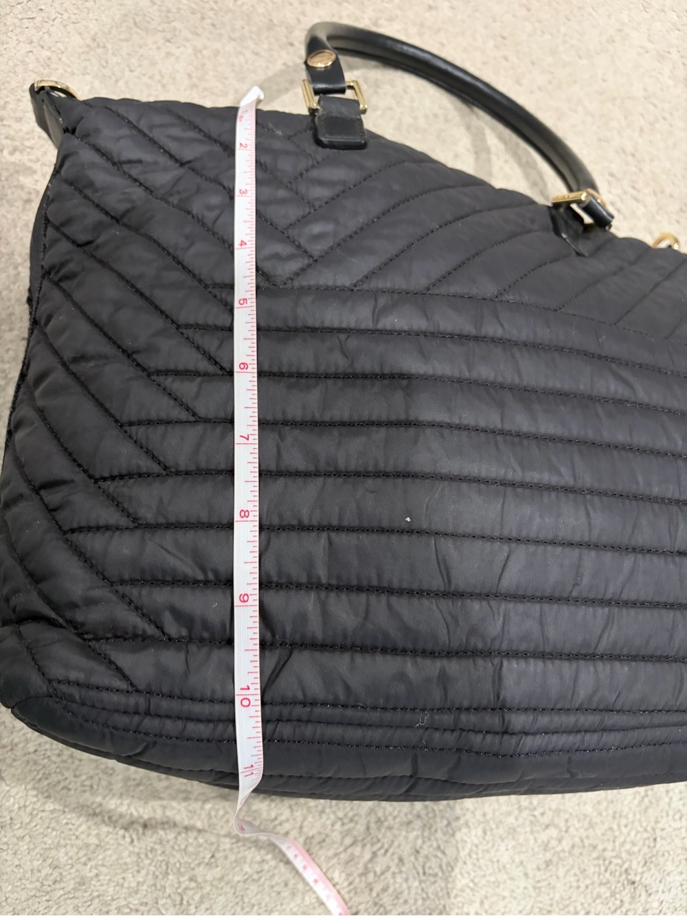 Tory Burch Quilted Tote Bag, Convertible, Women’s Black Crossbody / Shoulder Bag - Picture 10 of 10